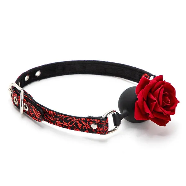 Couples sextoypremium ROSE MOUTH GAG SEXY RETRO LACE PATTERN BONDAGE COUPLES BDSM FLIRTING FEMDOM ADULTS GAMES AUXILIARY TOYS SEX TOYS FOR COUPLES