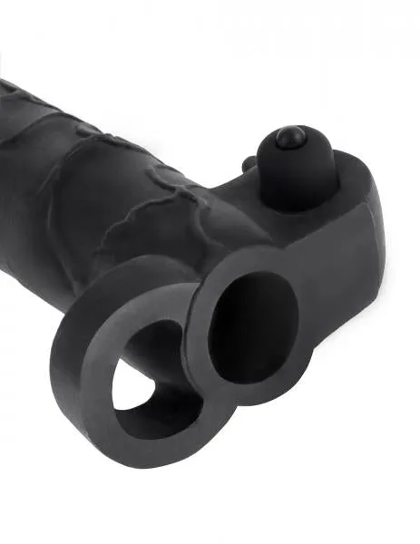 Dildos Pipedream Vibrating Real Feel 2 Inches Extension Black Dildos Pipedream Vibrating Real Feel 2 Inches Extension Black