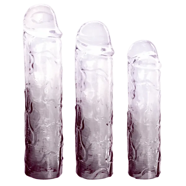 Excellent Power Male Sex Toys Massive 3 in 1 Extension Sleeve Kit Multiple Colours