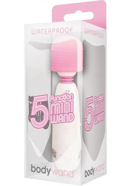 Vibrators Bodywand 5 Function Mini Wand Massager Pink BodyWand Vibrators Bodywand 5 Function Mini Wand Massager Pink BodyWand