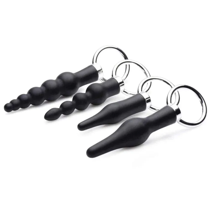 Male Sex Toys Master Series Master Series Ringed Rimmers 4 Piece Rimming Set