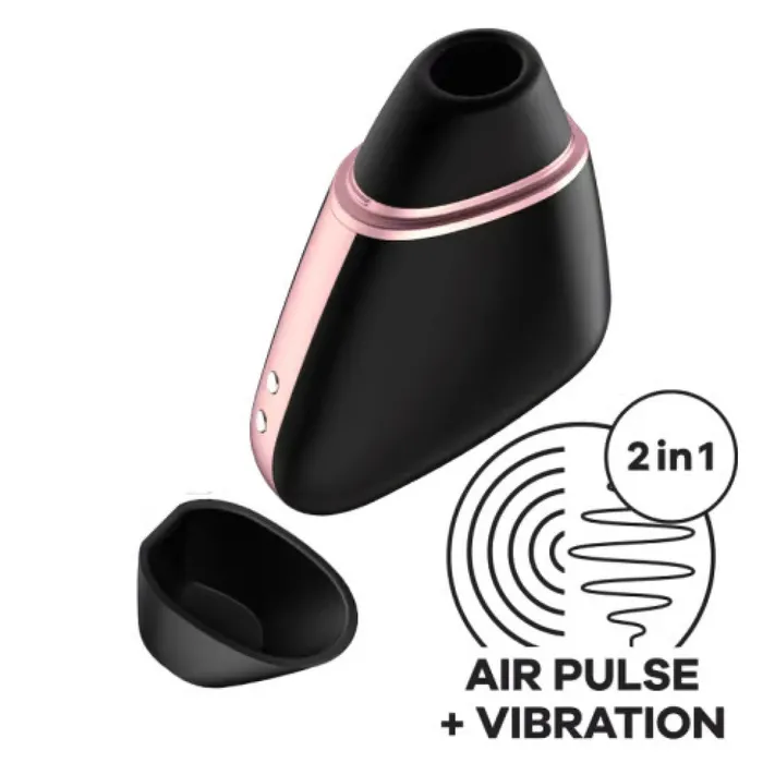Satisfyer Pro Vibrators Satisfyer Love Triangle Air Pulse Stimulator Black