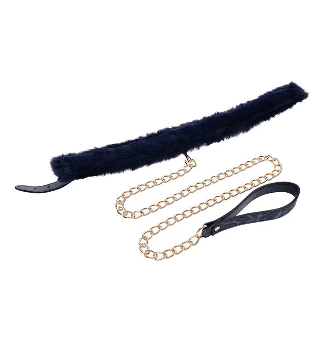 Sex Mischief Vibrators Cougar Fur Collar Leash