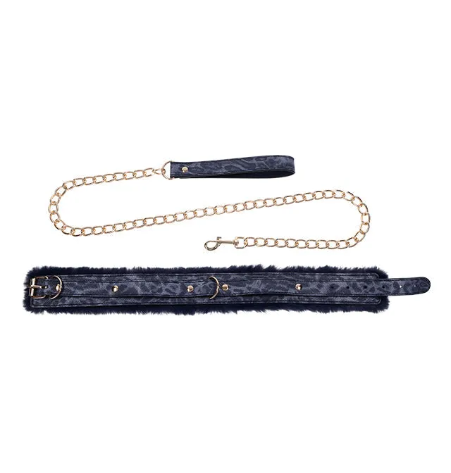 Sex Mischief Vibrators Cougar Fur Collar Leash