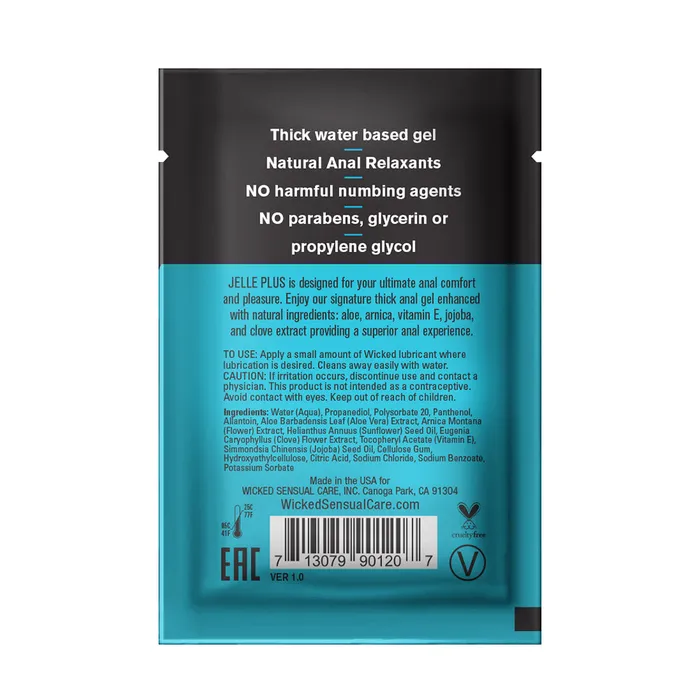 Vibrators Wicked Jelle Plus 010 oz Sachet