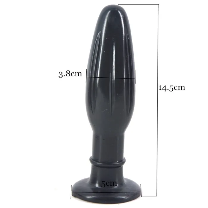 Anal Kinkpod FAAK suction cup vibrating black plug for women or men 38cm 15 width 145cm 57 length
