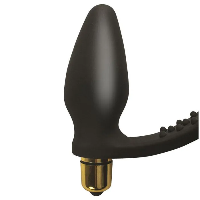 Anal Rocks Off Ltd Rocks Off 7 Speed ROZen Cockring And Anal Plug Black Anal Rocks Off Ltd Rocks Off 7 Speed ROZen Cockring And Anal Plug Black