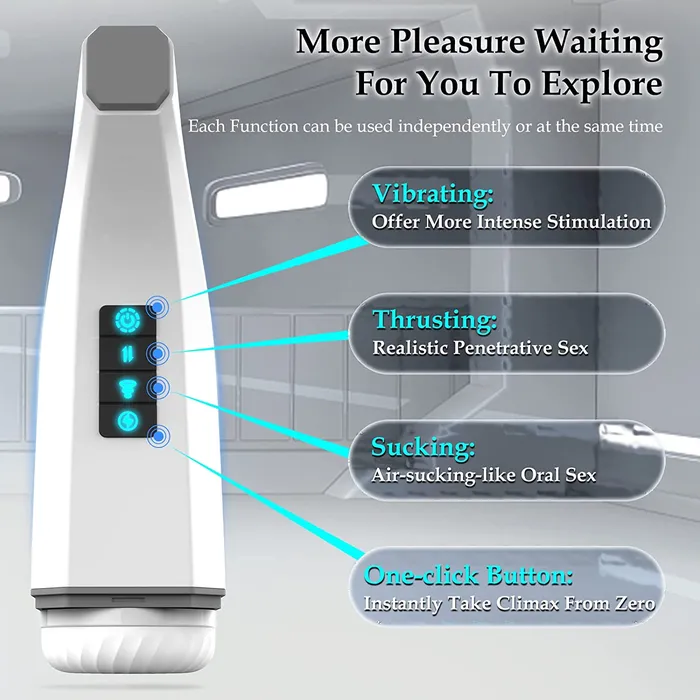 HGOD Male Sex Toys Hgod 007 III Automatic Sucking Vibration Telescopic Heating Male Masturbator