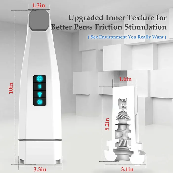 HGOD Male Sex Toys Hgod 007 III Automatic Sucking Vibration Telescopic Heating Male Masturbator